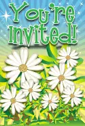 Daisy Flower Invitation