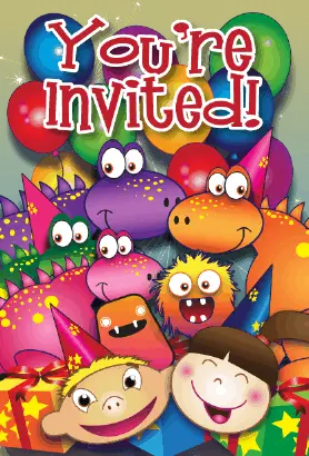 Dinosaurs Kids Invitation