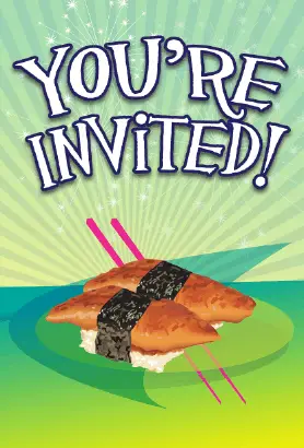 Sushi Unagi Invitation