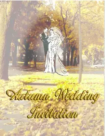 Wedding Invitation for Autumn (small)