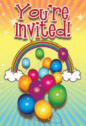 Birthday Rainbow Invitation