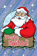 Christmas Santa Invitation