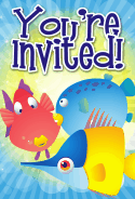 Colorful Fish Invitation