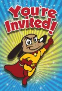 Dog Superhero Invitation