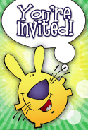 Funny Bunny Invitation