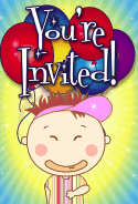 Kid with Grin Invitation