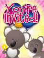 Koala Small Invitation