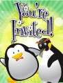 Penguins Small Invitation