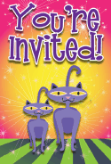 Siamese Cat Invitation