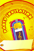Party Invitation with Jukebox