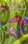 Wedding Invitation with Butterflies