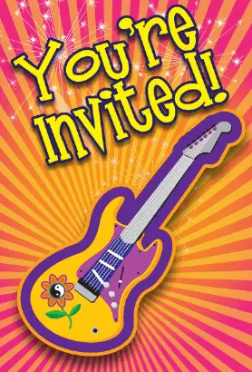 60s Guitar Invitation