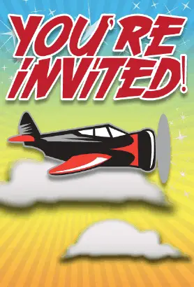 Airplane Invitation