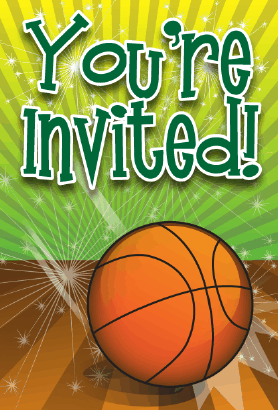 Basketball Invitation