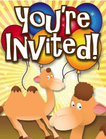 Camel Invitation Small Invitation