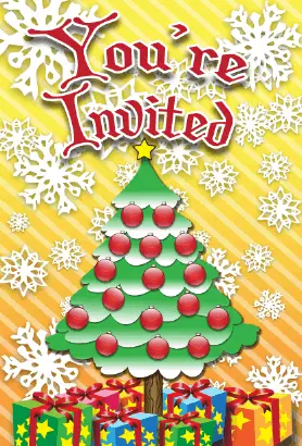 Christmas Tree Invitation