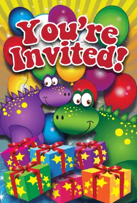 Dinosaur Gifts Invitation