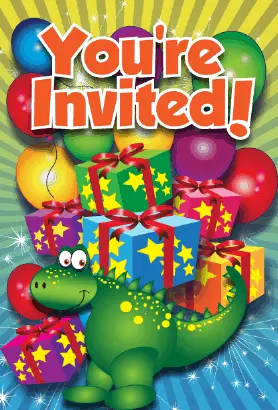 Dinosaurs Invitation