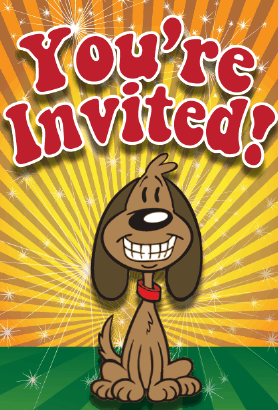 Dog Grin Invitation