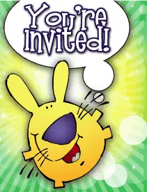 Funny Bunny Small Invitation
