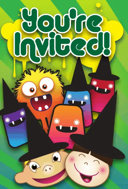 Kids Halloween Party Invitation