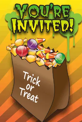 Halloween Candy Invitation