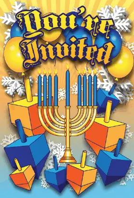 Hanukkah Invitation