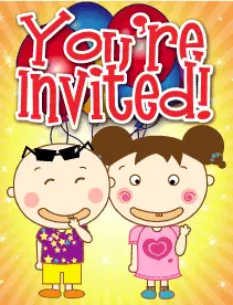 Kids with Grins Small Invitation