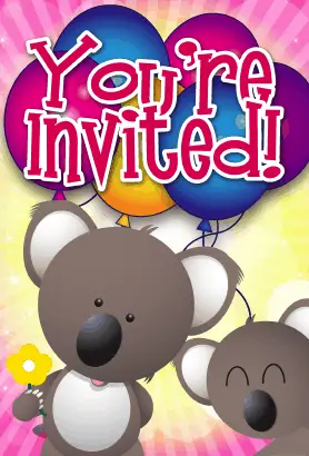 Koala Invitation