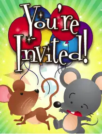 Mice Small Invitation