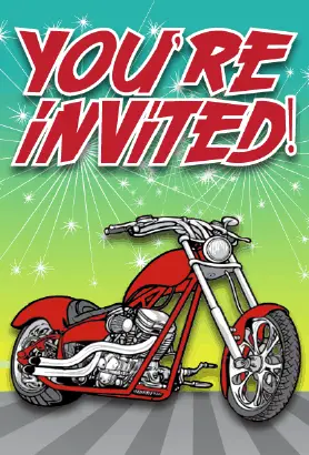 Motorcycle Invitation