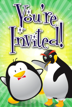 Penguins Invitation