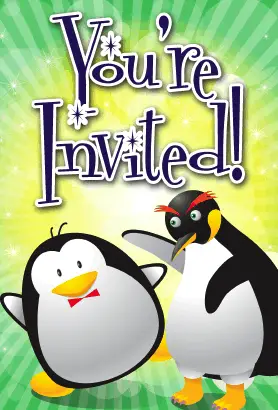 Penguins Invitation