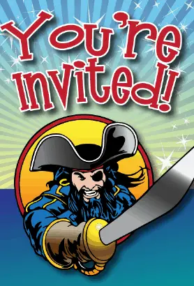 Pirate Sword Invitation
