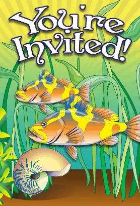 Sea Bass Snail Invitation