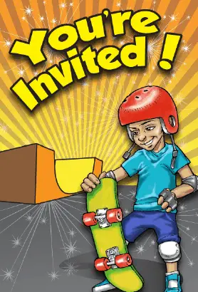 Skateboard Invitation