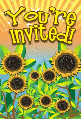 Sunflower Invitation