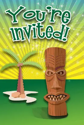 Tiki Invitation