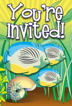 Tropical Fish Invitation