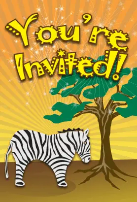Zebra Invitation
