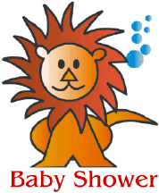 Baby Shower Invitation with Lion (small)