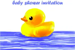 Baby Shower Invitation with Rubber Duck (small)