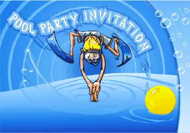 Pool Party Invitation