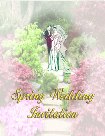 Wedding Invitation for Spring (small)