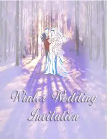 Wedding Invitation for Winter (small)