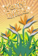 Bird of Paradise Flower Invitation