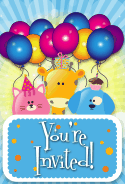 Cat Dog Giraffe Invitation