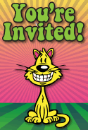 Cat Grin Invitation