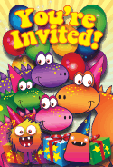 Dinosaurs Monsters Invitation