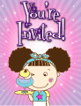Kid with Sundae Small Invitation